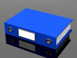 Blue File For Getting Office Organized