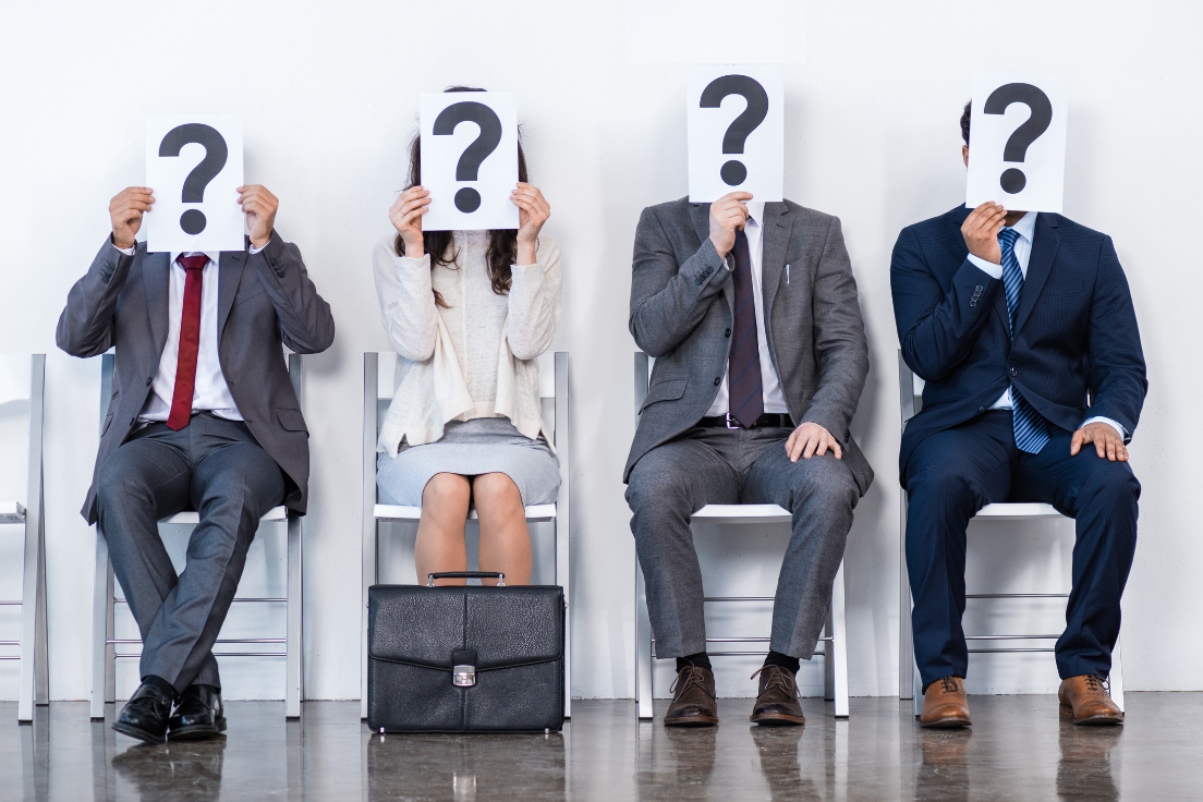 Group of candidates waiting to be hired